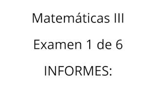 Preparatoria Abierta  MATEMÁTICAS 3 [upl. by Vladimir]