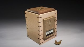 How to build a Wooden Piggy Bank like a Bank Vault [upl. by Aidnac946]