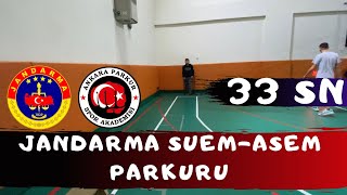 33 SANİYE JANDARMA SUEMASEM PARKURU ANKARA PARKUR [upl. by Indys]