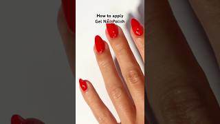 How to apply Gel Nail Polish 💅 Full tutorial on YouTube shorts tutorial gelnails nailtutorial [upl. by Yeltrab]