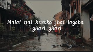 Samir Sherestha  Syndicate Malai nai hereko jhai lagcha ghari ghari  lyrics [upl. by Mcmahon329]