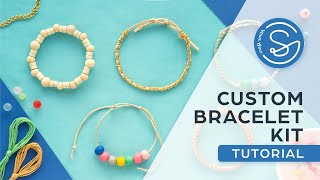 How to Make a Bracelet  DIY Beaded and Braided Bracelets  Beginner’s Guide by Craft Smith [upl. by Normie]