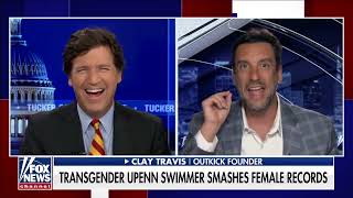 Clay Travis amp Tucker Carlson on Trans Swimmer Absolute INSANITY [upl. by Avin160]