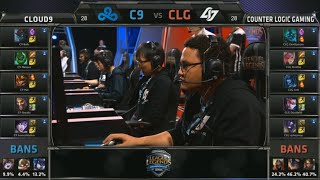 NA LCS C9 vs CLG Game 2 Highlights NA LCS Spring 2015 TIEBREAKER 2 [upl. by Hal]