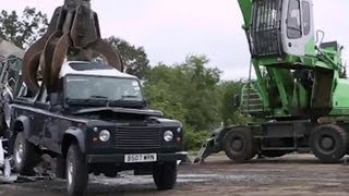 Land Rover Defender Crushed [upl. by Radu]