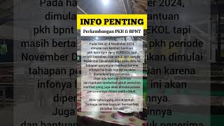 Info Penting hari ini 4 November 2024 perkembangan pencairan PKH dan BPNTpkh bpnt burekolpos [upl. by Aryk]