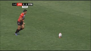 Ayumu Goromaru great kicking vs Wales 2013 [upl. by Wiltz]