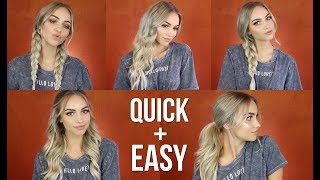 5 EASY HAIR STYLES WITH EXTENSIONS  Eden Hair Extensions [upl. by Sloan]