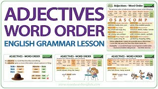 Adjectives Word Order  Learn English Grammar  Order of Adjectives in English [upl. by Roland549]