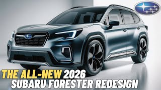 The AllNew 2026 Subaru Forester Hybrid Redesign  ALL YOU WANT TO KNOW [upl. by Dareen957]