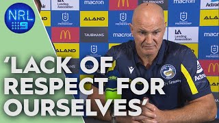 NRL Presser Brad Arthur reflects on shock loss to Tigers  NRL on Nine [upl. by Garges]