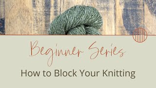 How to Block Your Knitting  Ultimate Knitting Guide for Beginners Pt 9 [upl. by Motch456]