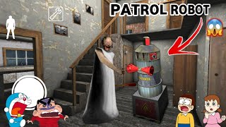 Granny 3 Patrol Robot in Grannys House  Granny New Update With Shinchan and Nobita [upl. by Tnahsin]