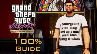 GTA Vice City  100 Completion Guide Done it All Trophy [upl. by Leeke302]