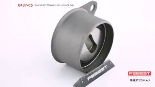 0487CS TIMING BELT TENSIONER PULLEY FOR BYD [upl. by Llenrac]