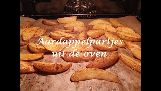 Recept Aardappelpartjes uit de oven  Delicious Roasted Potatoes [upl. by Nennahs97]