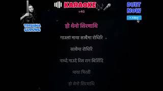 Maya pirati trishna gurung karaoke track with lyrics karaoke Nepal [upl. by Sane132]