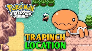 How To Catch Trapinch In Pokemon Emerald  Trapinch Location [upl. by Oruhtra]