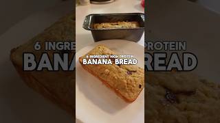 🍌HIGH PROTEIN BANANA BREAD🍞 recipe fitnessfood easyrecipe snacks food yummy cooking shorts [upl. by Notgnimer]