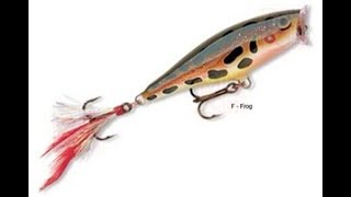 Rapala Skitter Pop topwater action [upl. by Amadus]