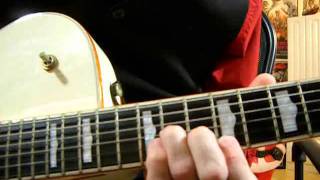 How to play quotJingle Bell Rockquot guitar intro solo and outro [upl. by Llerrit]