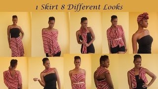 8 Different Looks From 1 Skirt [upl. by Comptom346]