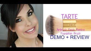 TARTE Airbrush Bamboo Foundation Brush Demo [upl. by Introc164]