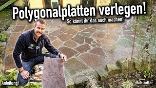 NatursteinPolygonalplatten richtig verlegen und verfugen  Anleitung [upl. by Dustin]