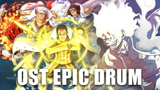 FACING 3 ADMIRALS IN GEAR 5  One Piece OST  Epic Drum Version [upl. by Hakaber]