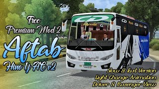 Hino 1j AC Aftab Mod Bus V2  BDBSIO MOD  PREMIUM 2  BUSSID Bangladeshi Mod Bus [upl. by Oiluarb]