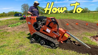 Operating a Trencher  DIY [upl. by Altheta53]