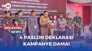 quotBreaking Newsquot 4 Paslon Deklarasi Kampanye Damai [upl. by Dranoc]