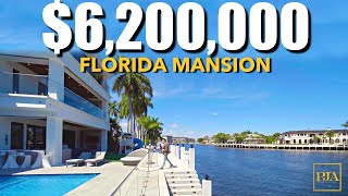 Inside a 6200000 WATERFRONT MANSION FLORIDA  Deerfield Beach  Luxury Home Tour  Peter J Ancona [upl. by Adolfo]