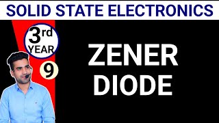 L9 ZENER DIODE  Solid State Electronics  BSc3rd yr Physics  Ankit sir  Physics Guru [upl. by Tuinenga]