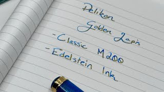 Unboxing and Testing Pelikan Pen and Ink of the Year  Golden Lapis [upl. by Alasteir]