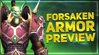 Zandalari Troll Forsaken Warfront Armor Preview [upl. by Anar]