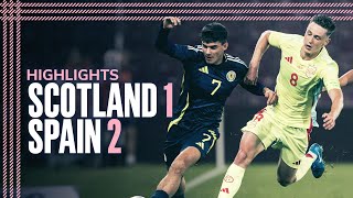 Scotland 12 Spain  UEFA U21 EURO Championship Qualifying Highlights  Scotland National Team [upl. by Doti635]