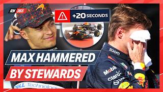 Verstappen Hammered With Penalties As Norris Feud Reignites  F1 Update [upl. by Adnirim]