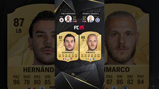 Theo Hernández vs Federico Dimarco FIFA 16  FC 25 fifa cardfifa fc25 easports [upl. by Nalyad]