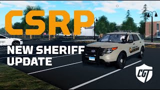 ROBLOX  CONNECTICUT STATE ROLEPLAY — NEW SHERIFF UPDATE [upl. by Nabala]