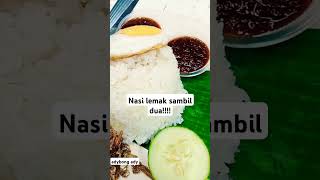 malaysia food nasi lemak  belum rivew [upl. by Nagiem365]