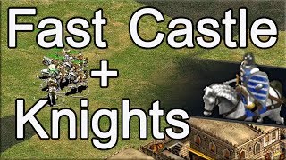 AoE2 Build Order  Fast Castle into Knights [upl. by Julide]