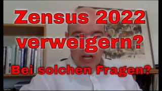 Zensus 2022 verweigern Bei diesen Fragen [upl. by Nauqad277]