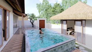 New Villa at island resort  Nusa Lembongan Bali [upl. by Roderick548]