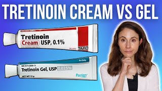 TRETINOIN CREAM VS GEL 🤔 Dermatologist DrDrayzday [upl. by Aikahc]