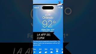 ¿CÓMO FUNCIONALA APP DEL CLIMA Shorts Curiosidades SabiasQue [upl. by Spevek]