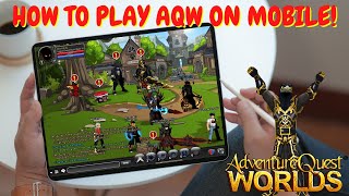 How To Play AQW On Mobile RIGHT NOW AQLite Version AQWorlds [upl. by Rihsab45]