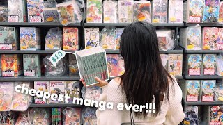 ₊˚⊹♡ cheapest manga shopping with me EVER  prices included [upl. by Feodor]