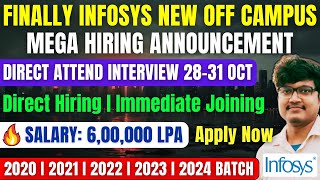 Infosys Multiple Job Hiring  Direct Interview  Immediate Joining  No Shortlisting 20242019 Batch [upl. by Ynffit]