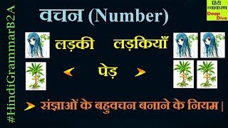 Vachan Hindi Grammar  Vachan badlo  Hindi Grammar Vachan rules [upl. by Trilbee]